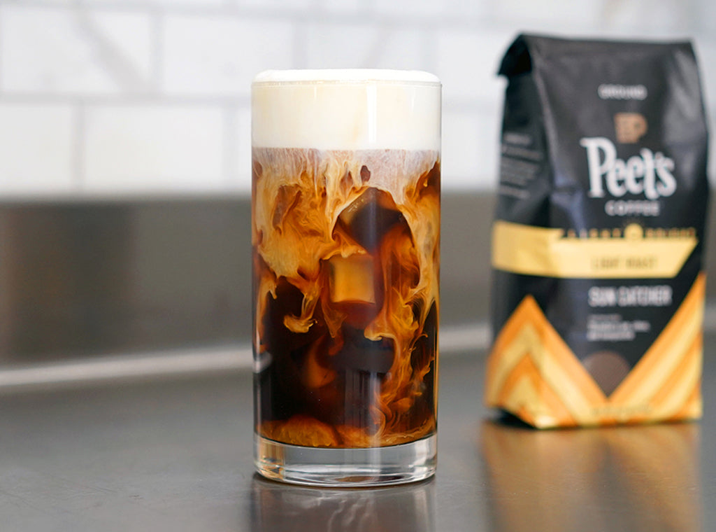 Iced Sun Catcher with Peach Cold Foam