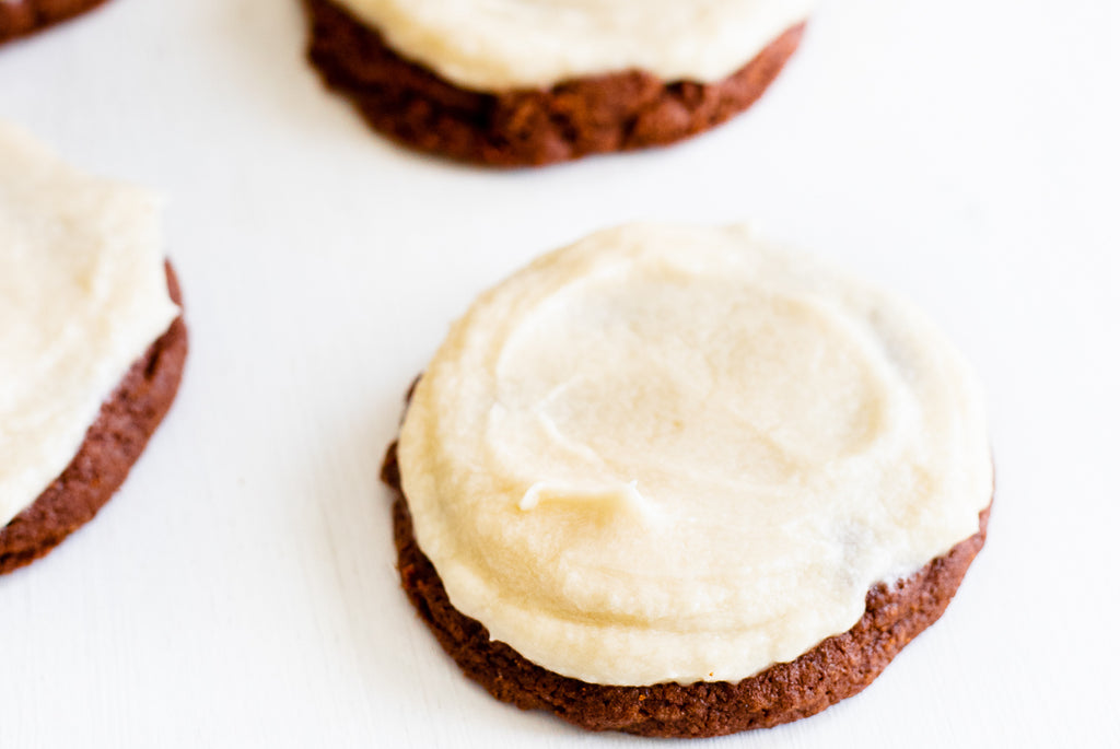 Chewy Chocolate Cookies with Coffee Buttercream Recipe