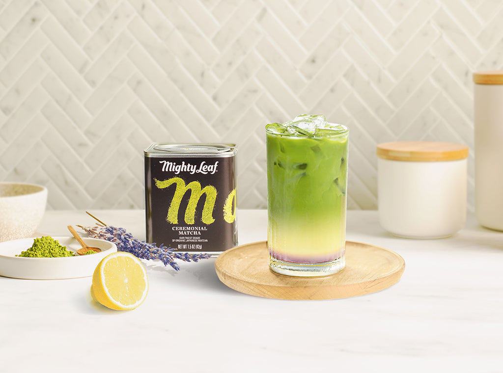 Lavender Matcha Lemonade for St. Patrick's Day
