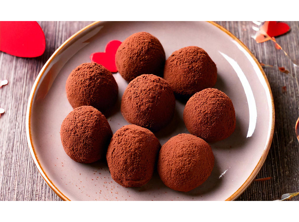 Wild Berry Hibiscus Whipped Chocolate Ganache Truffles Recipe