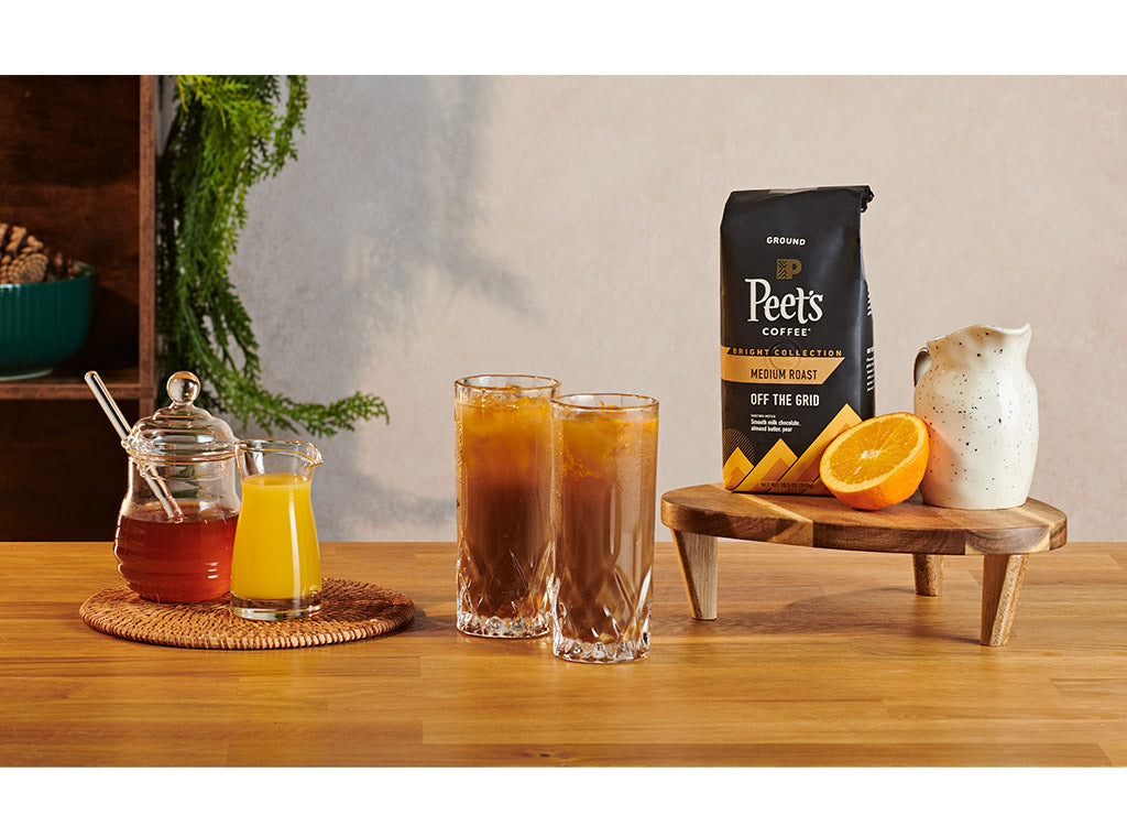 Shaken Cardamom and Orange Coffee Mocktail