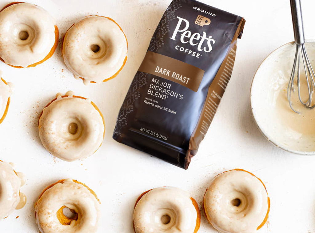 Pumpkin Spice Donuts with Coffee Glaze Recipe