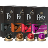 Peet's Coffee espresso capsules bundle. 4, 10 count boxes of capsules