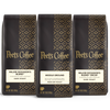 Peet's Coffee Coffee All Day Bundle. Major Dickason's Blend, Middle Ground and Major Dickason's Blend Decaf in 16 oz coffee bags
