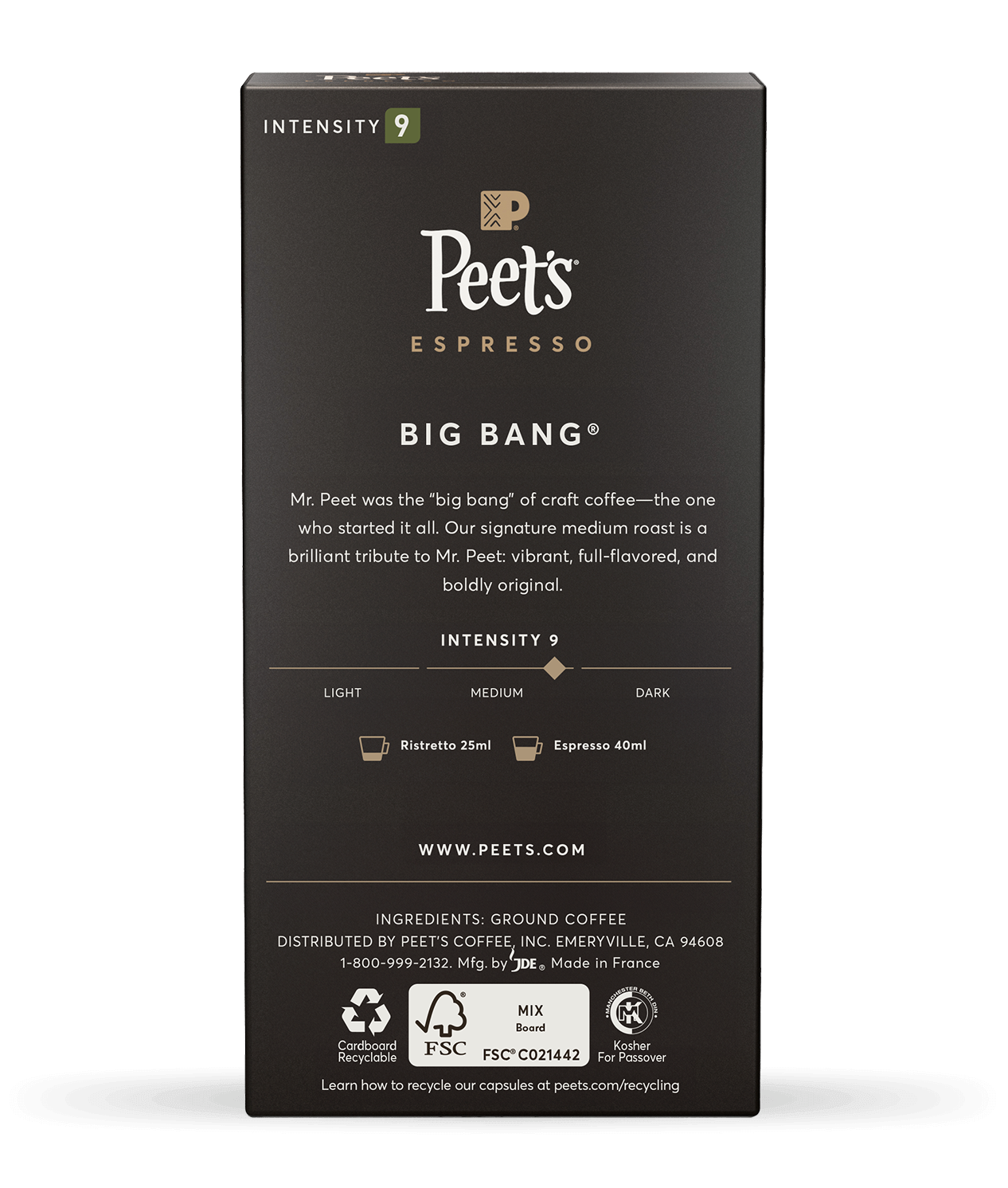 Peet's Big Bang® Espresso Capsules | Free Shipping Over $49