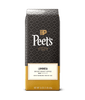 Peet's coffee bag with black and yellow design on a green background