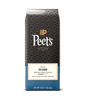 Peet's coffee bag with geometric pattern on a green background