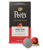 Peet's Espresso coffee capsule packaging with a red and black design.