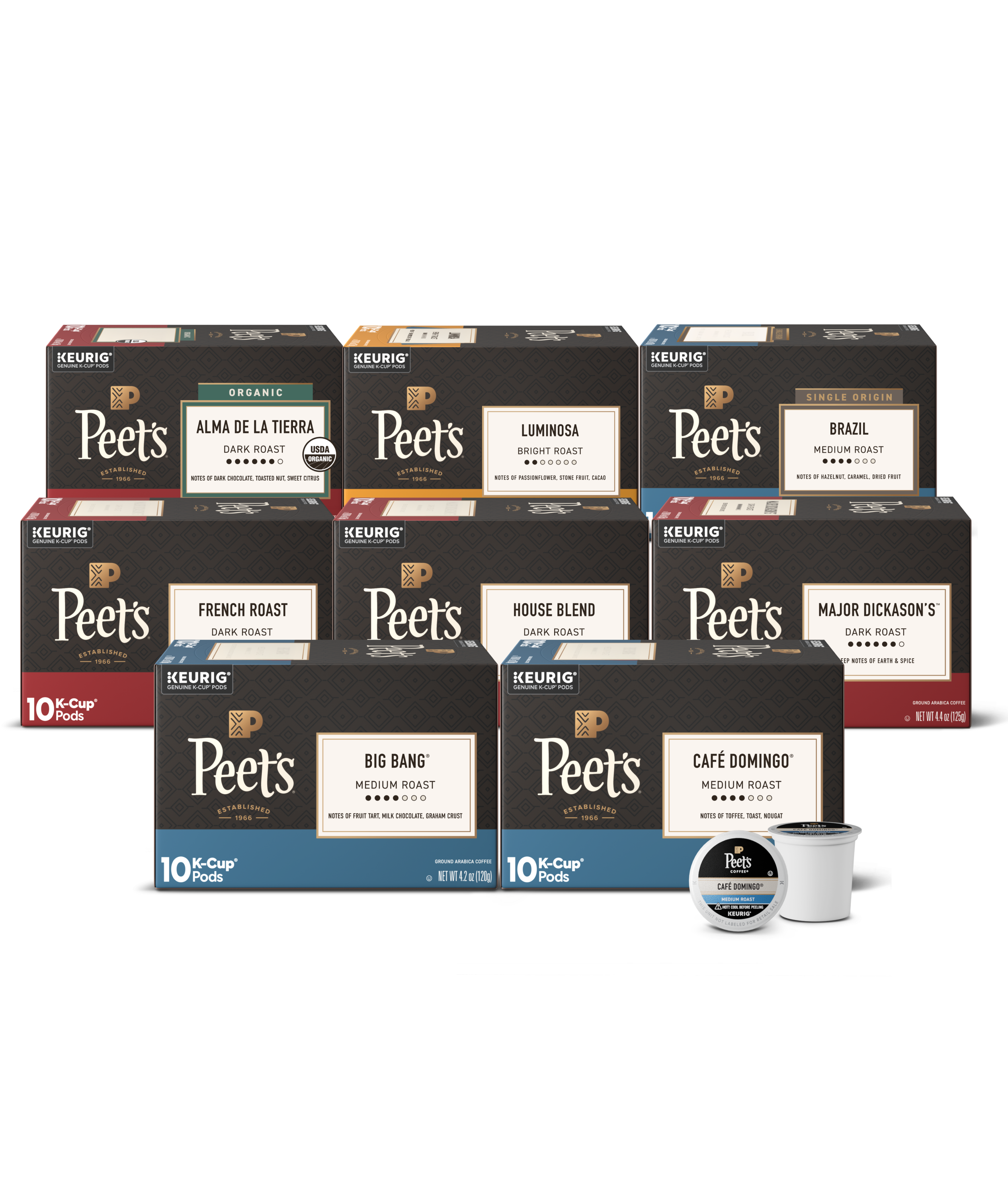 Peet's K-Cup® Pod Sampler Pack, 80 ct | Free Shipping | Peet's Coffee