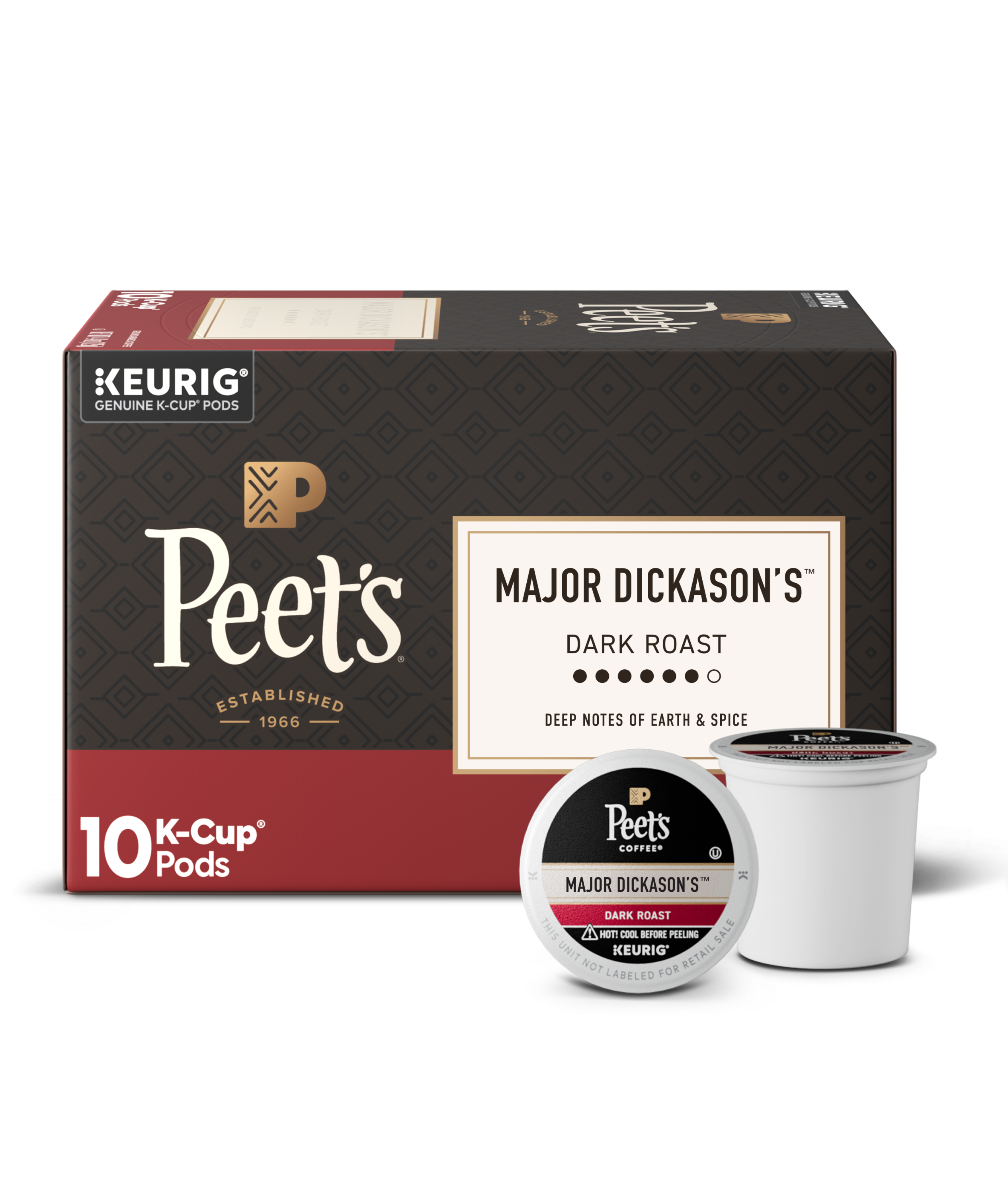 S530000　1104545 Peet's Major Dickason's Blend® K-Cup® Pods | Free Shipping Over