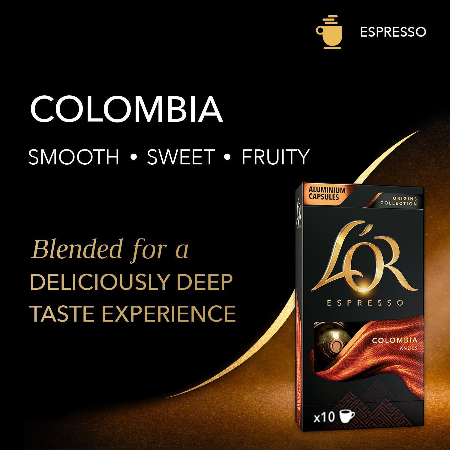 L'OR Colombia Espresso Capsules | Peet's Coffee