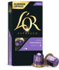 LoR Espresso capsules packaging with two capsules on a white background