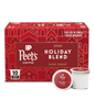 Peet's 2025 Coffee Holiday Blend coffee pods packaging on a white background