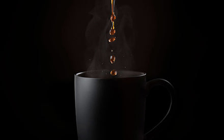 Pouring Peet's Coffee