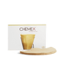 Chemex bonded paper coffee filters half moon - 100 ct