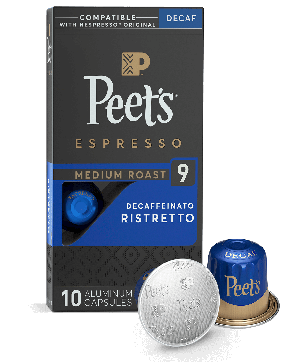 Peet's Decaffeinato Ristretto Nespresso® Capsules